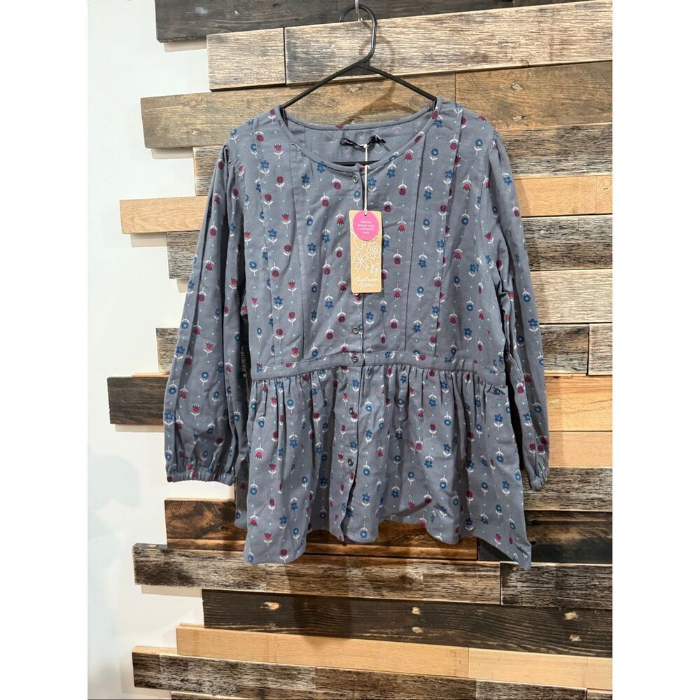 Gudrun Sjoden NWT "Tristan" blouse in organic cotton sz XL - Picture 2 of 8